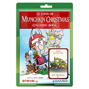 12 Days of Munchkin Christmas Coloring Book cover