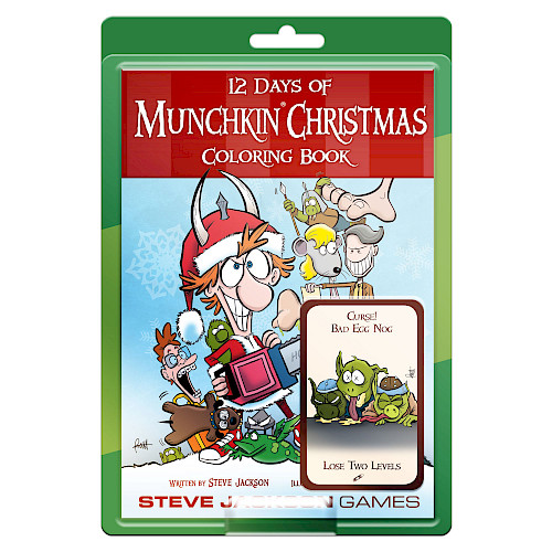12 Days of Munchkin Christmas Coloring Book cover