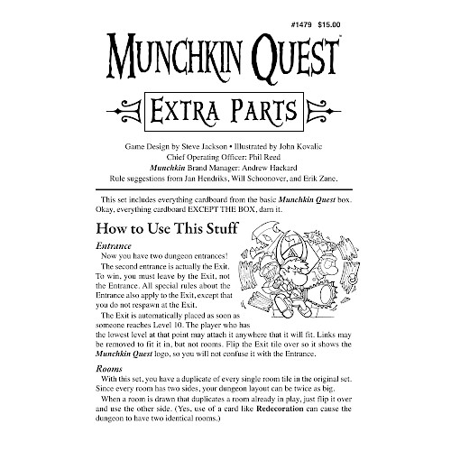 Munchkin Quest Extra Parts cover