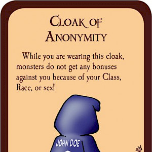 Cloak of Anonymity Munchkin Promo Card cover