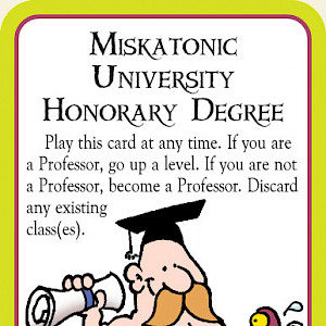 Miskatonic University Honorary Degree Munchkin Cthulhu Promo Card cover
