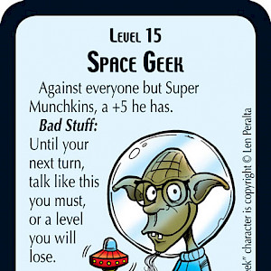 Space Geek Star Munchkin Promo Card cover