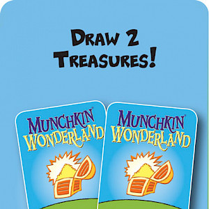Draw 2 Treasures Munchkin Wonderland Promo Card cover
