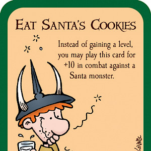 Eat Santa's Cookies Munchkin Promo Card cover