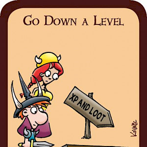 Go Down a Level Munchkin Promo Card cover