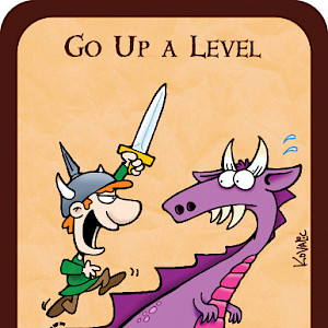 Go Up a Level Munchkin Promo Card cover