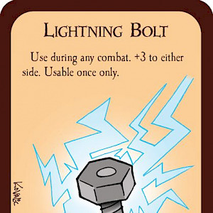 Lightning Bolt Munchkin Promo Card cover