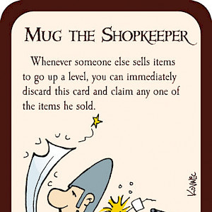 Mug the Shopkeeper Munchkin Promo Card cover