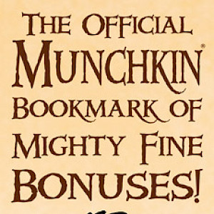 The Official Munchkin Bookmark of Mighty Fine Bonuses! cover