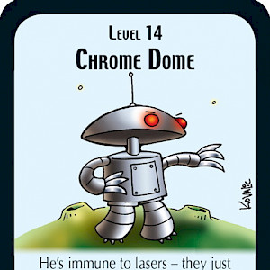 Chrome Dome Star Munchkin Promo Card cover