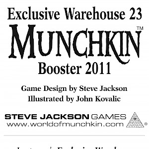 Exclusive Warehouse 23 Munchkin Booster 2011 cover