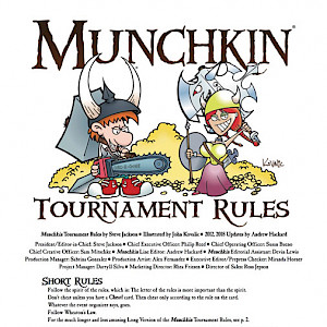 Munchkin Tournament Rules cover