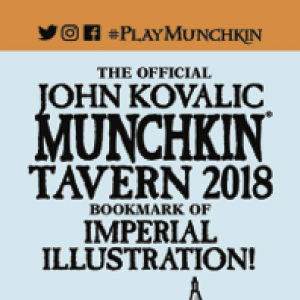 The Official John Kovalic Munchkin Tavern 2018 Bookmark of Imperial Illustration! cover