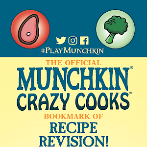The Official Munchkin Crazy Cooks Bookmark of Recipe Revision! cover