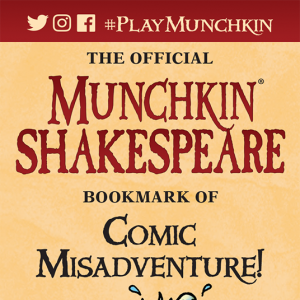 The Official Munchkin Shakespeare Bookmark of Comic Misadventure! cover