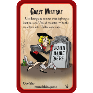 Grave Mistake Munchkin Zombies Promo Card cover