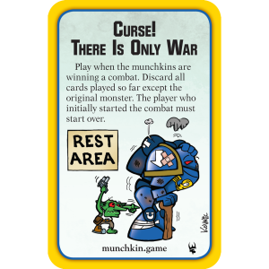 Curse! There Is Only War Munchkin Warhammer 40,000 Promo Card cover
