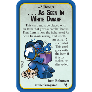 As Seen In White Dwarf Munchkin Warhammer 40,000 Promo Card cover