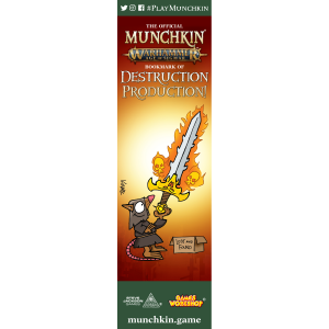 The Official Munchkin Warhammer Age of Sigmar Bookmark of Destruction Production! cover