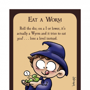 Eat a Worm Munchkin Spell Skool Promo Card cover