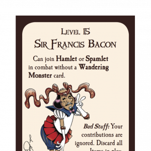 Sir Francis Bacon Munchkin Shakespeare Deluxe Promo Card cover