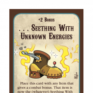 . . . Seething With Unknown Energies Munchkin Steampunk Promo Card cover
