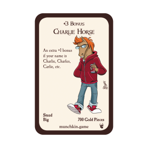 Charlie Horse Munchkin Promo Card cover