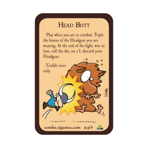 Head Butt Munchkin Promo Card cover