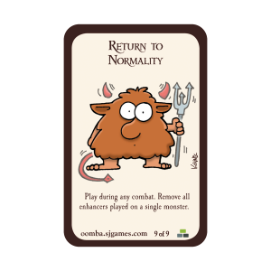 Return to Normality Munchkin Promo Card cover