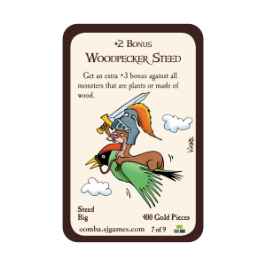Woodpecker Steed Munchkin Promo Card cover