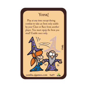 Yoink! Munchkin Promo Card cover