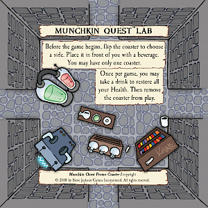 Munchkin Quest Lab Promo Coaster cover