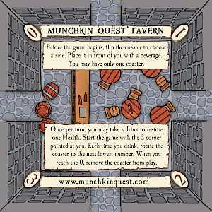 Munchkin Quest Tavern Promo Coaster cover