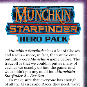 Munchkin Starfinder Hero Pack cover